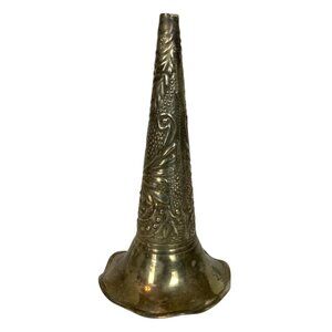 Vintage Silverplate Tussie Mussie Bouquet Holder By Liards Floral Embossed